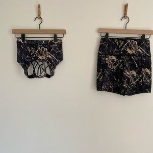 CVG small bra and extra small 5” shorts.